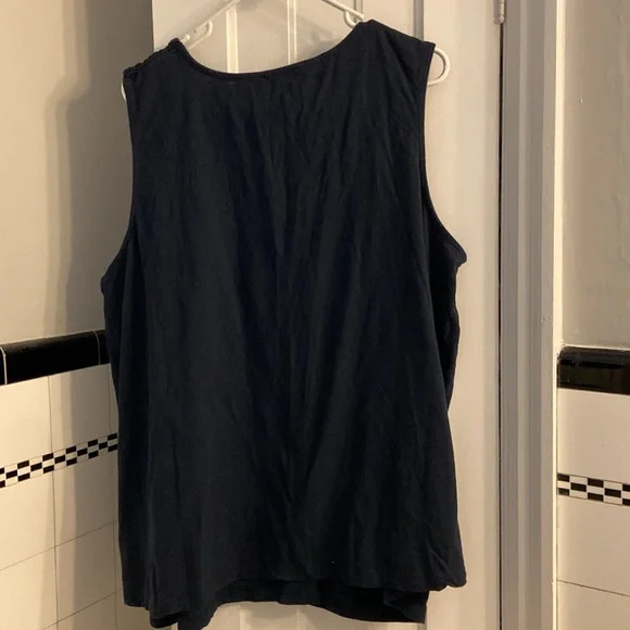 3X Joe Fresh 100% Cotton Top with Crochet Yoke - Picture 9 of 11